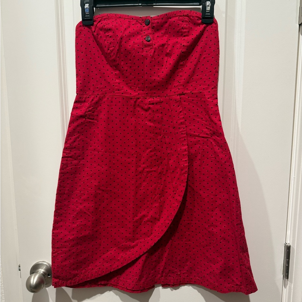 Van’s Women’s Red Strapless Dress